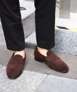 Alternative view of Penny Loafers – Classic Brown Suede