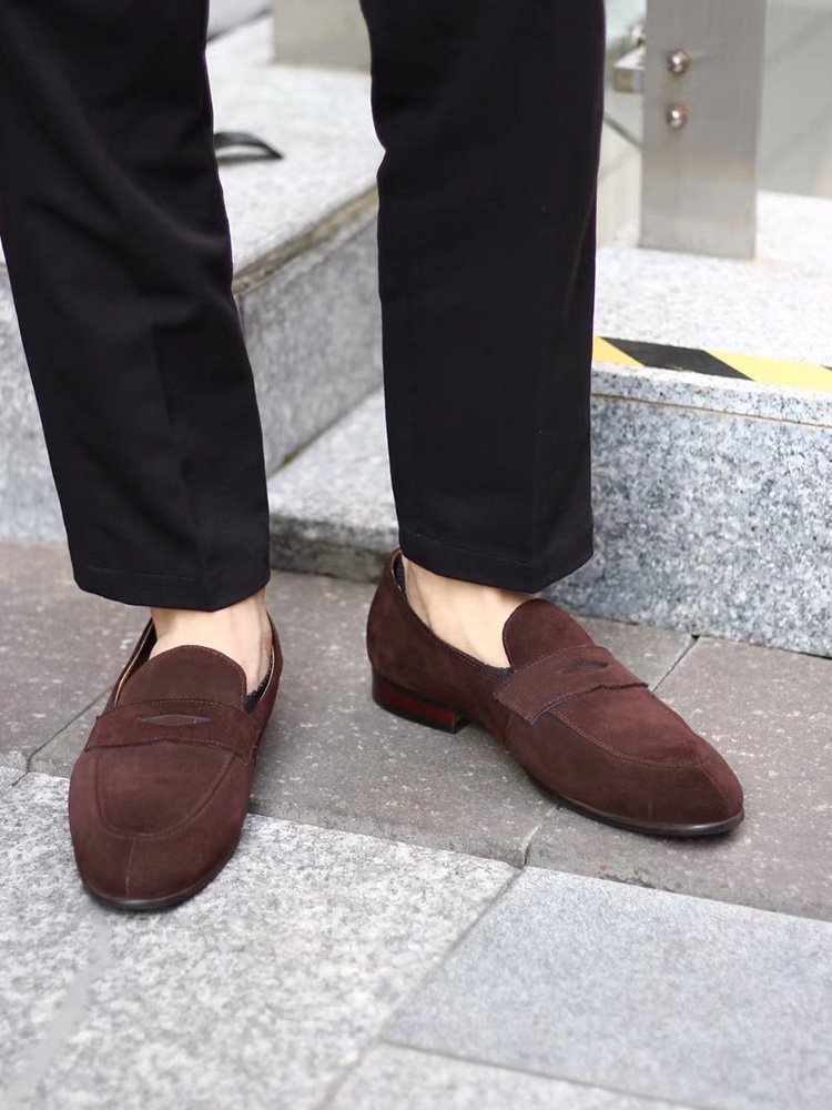 Penny Loafers – Classic Brown Suede - Image 2