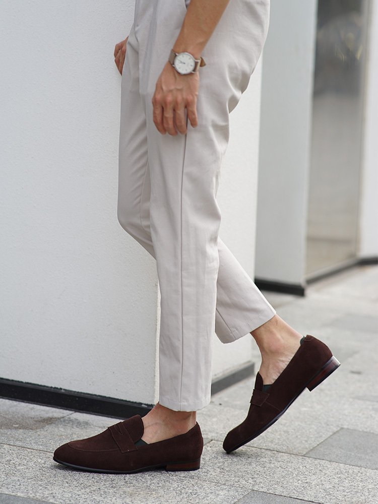 Penny Loafers – Classic Brown Suede - Image 5