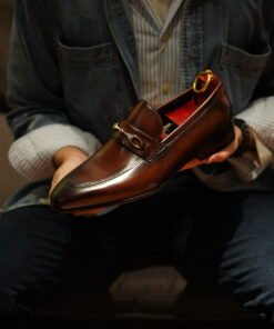 Alternative view of Horsebit Loafers – Polished Brown Leather