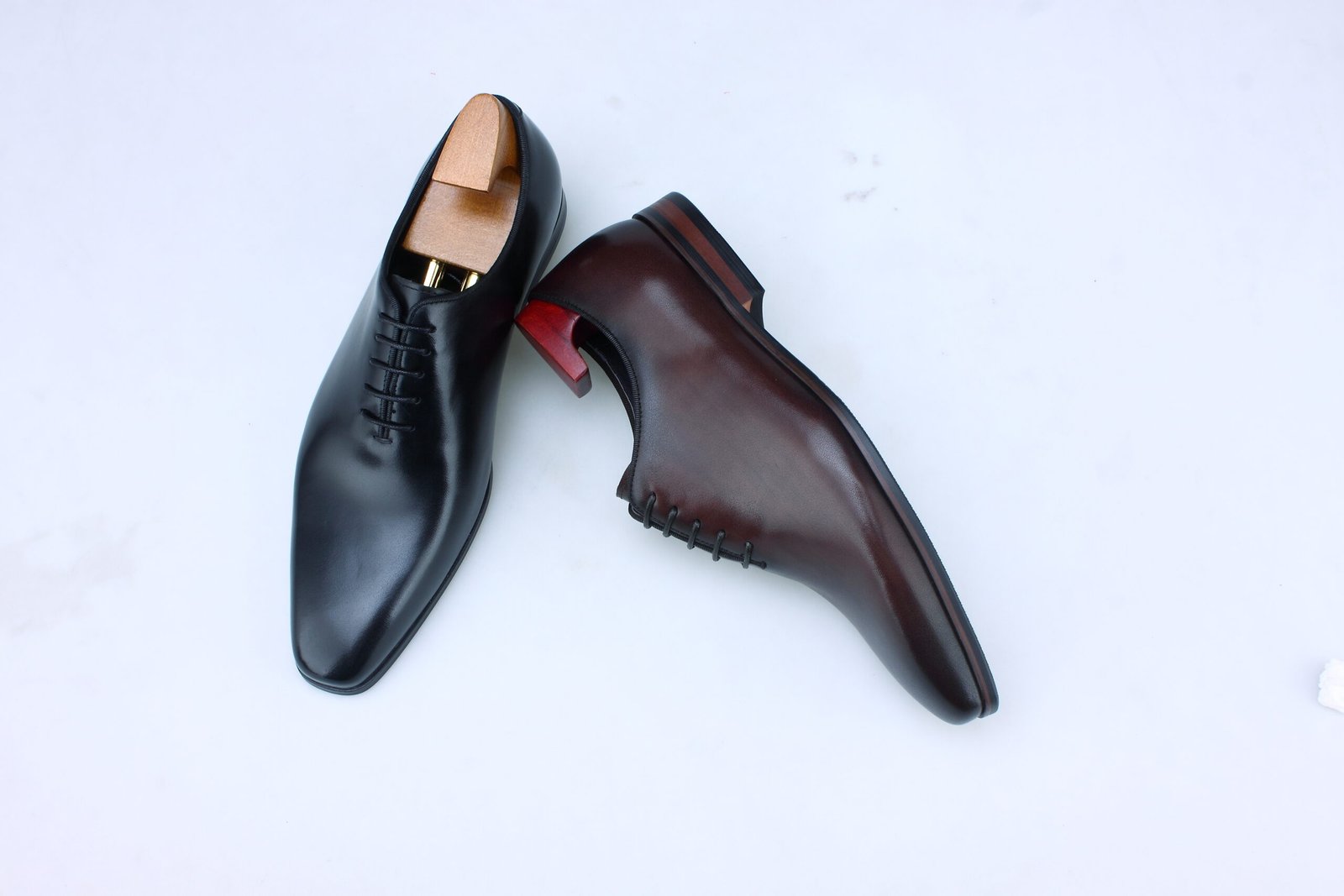 Brogue Oxford Shoes – Tan Vintage Leather - Image 5