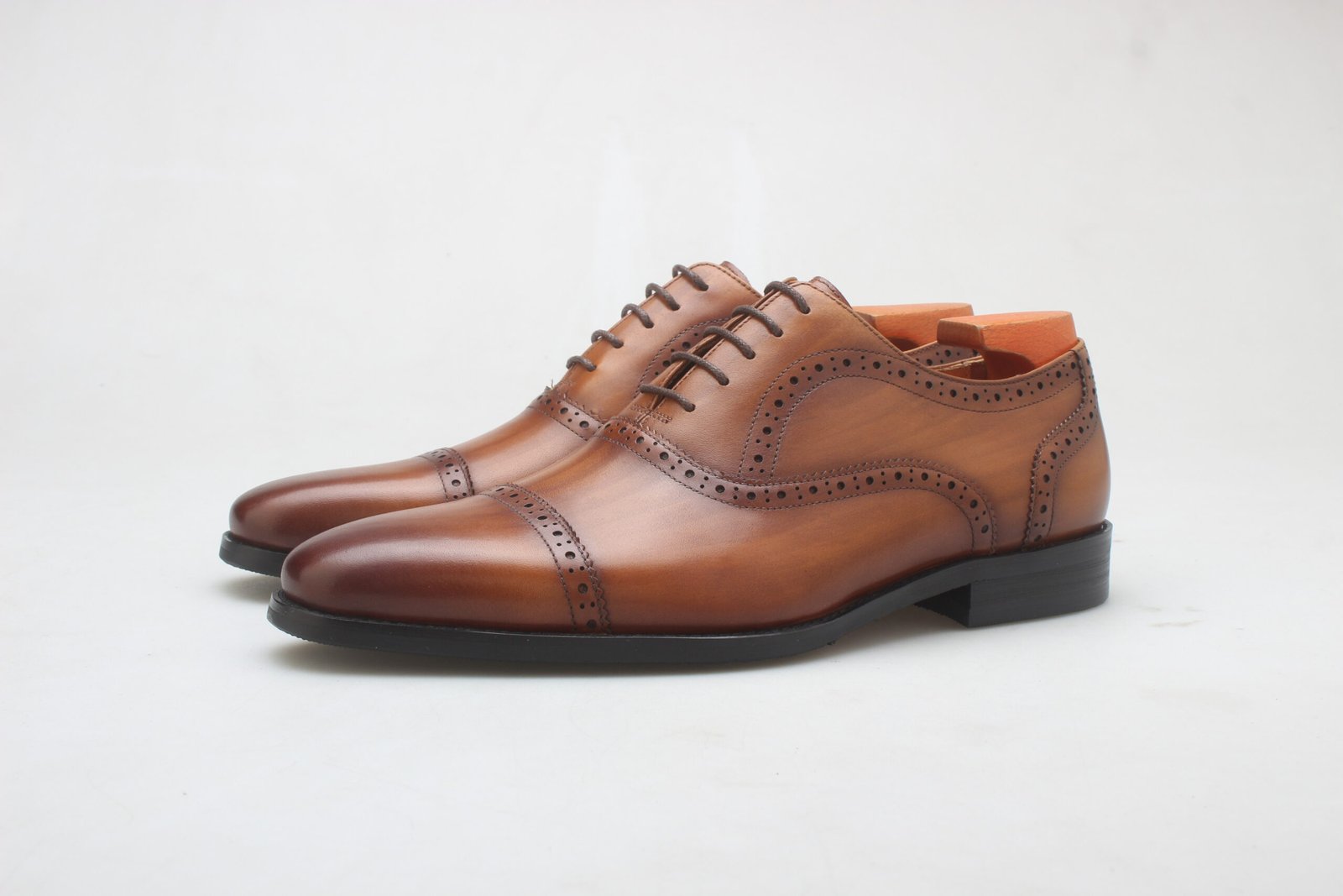 Formal Brogue Shoes – Black Patent Leather - Image 2