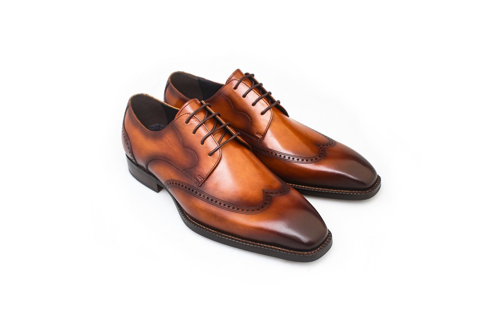 Wholecut Dress Shoes – Black Handcrafted Leather - Image 2