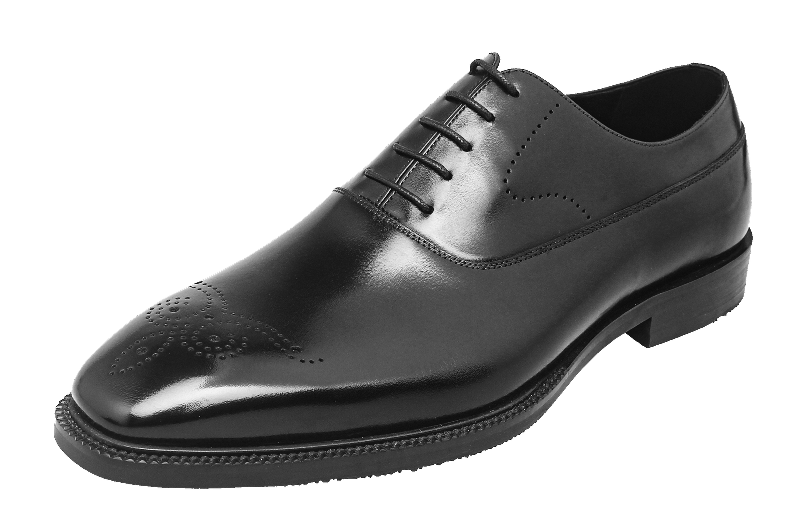 Wholecut Oxford Shoes – Brown Hand Dyed Leather - Image 3