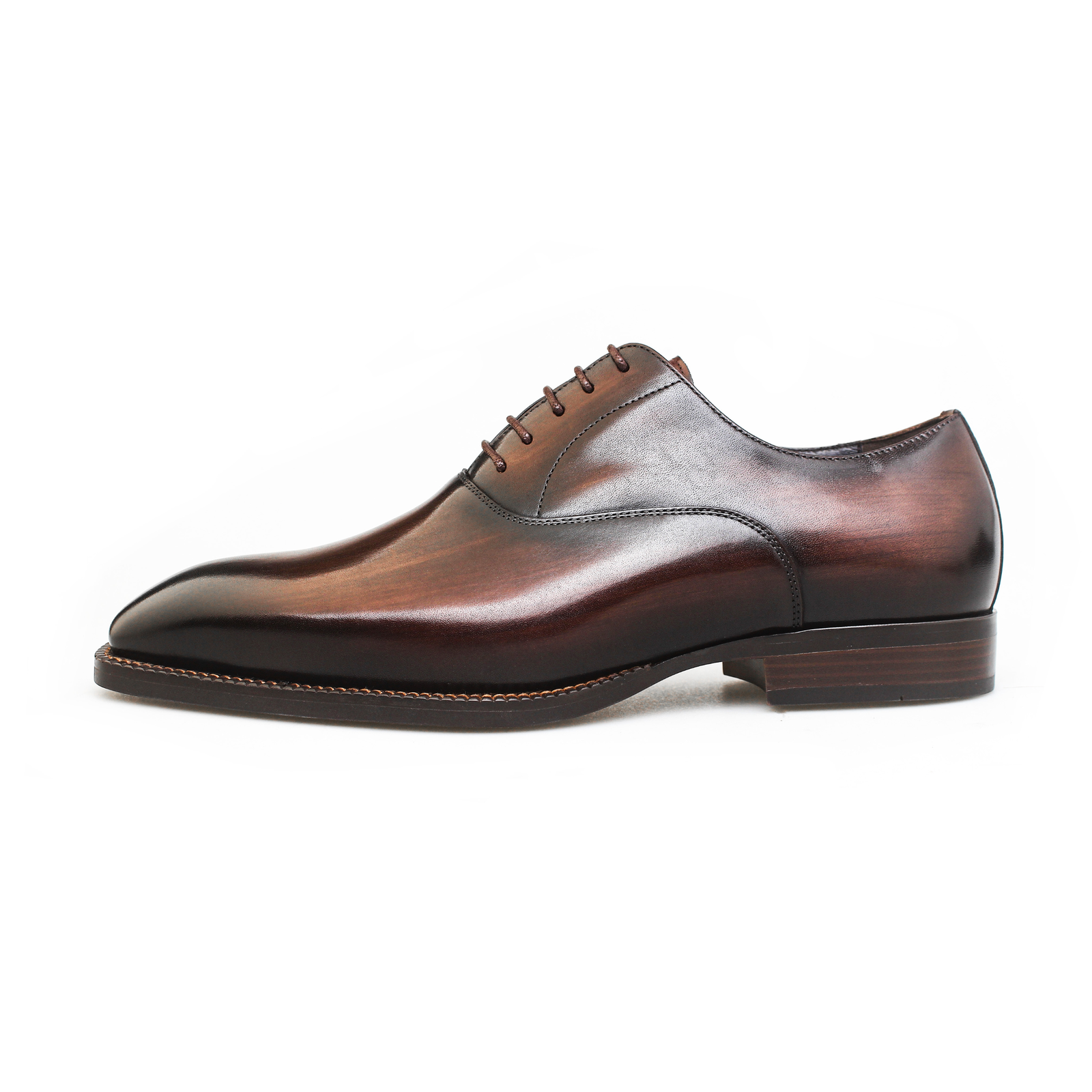 Oxford Brogue Shoes – Smooth Black Leather