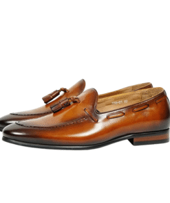 Tassel Loafers – Soft Tan Leather – Style 6712