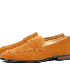 Penny Loafers – Camel Lightweight Suede