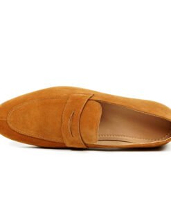 Alternative view of Penny Loafers – Camel Lightweight Suede